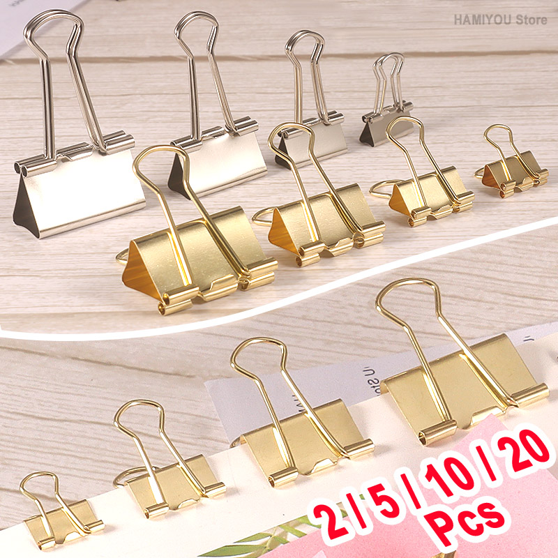 Binder Clip Assorted - Clipes de Encadernação para Escritório, Clipes