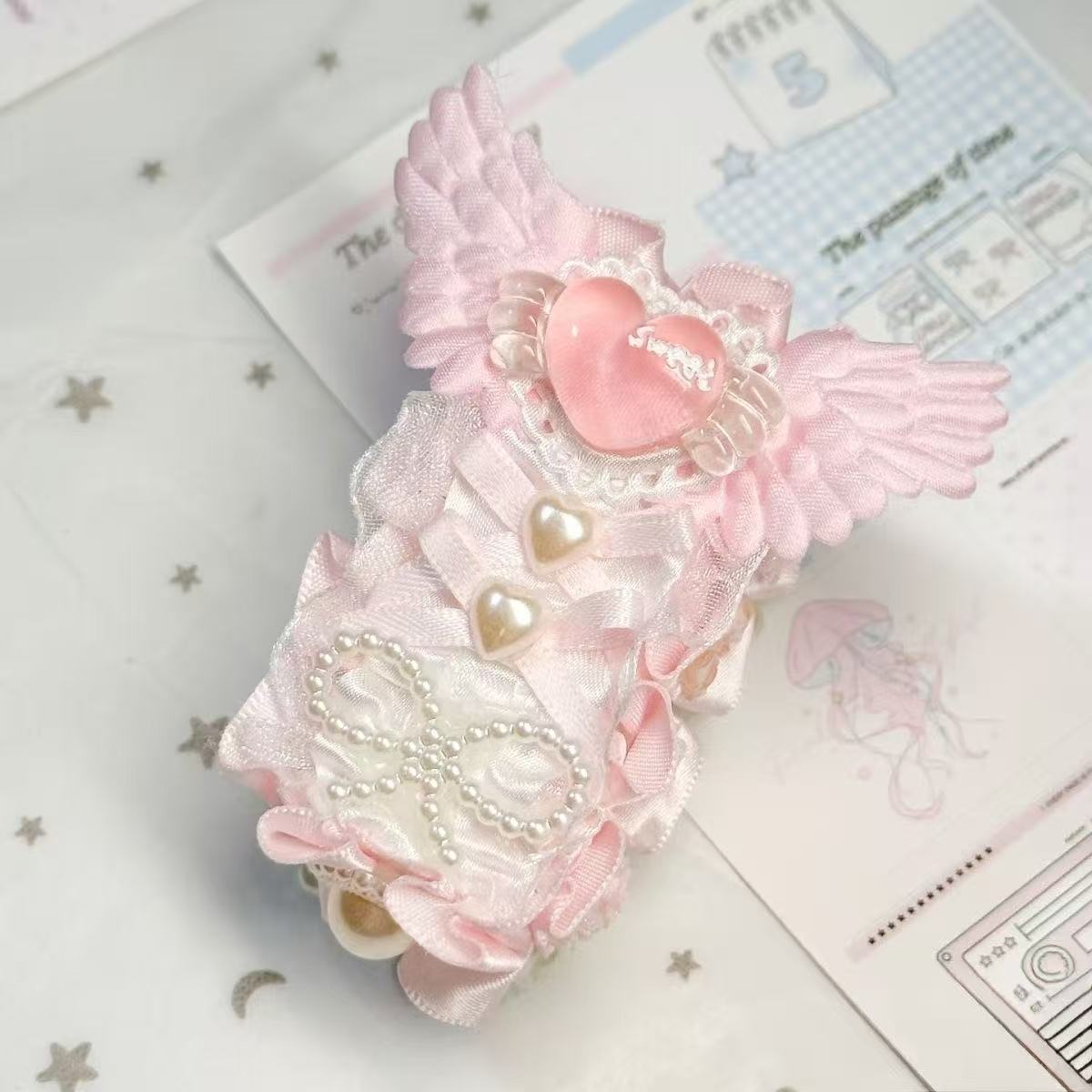 Stationery And Office Supply Chain - Mini Grampeador Rosa Fofo Estilo INS