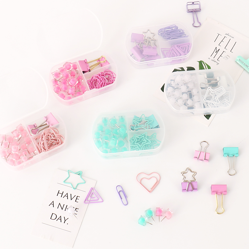 Binder Clip Assorted - Clipe coletor de papel tutu colorido,