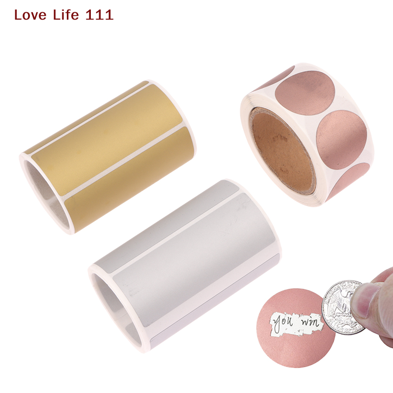 Sticker Label Roll - Novo 300 pces/rolo scratch off adesivos