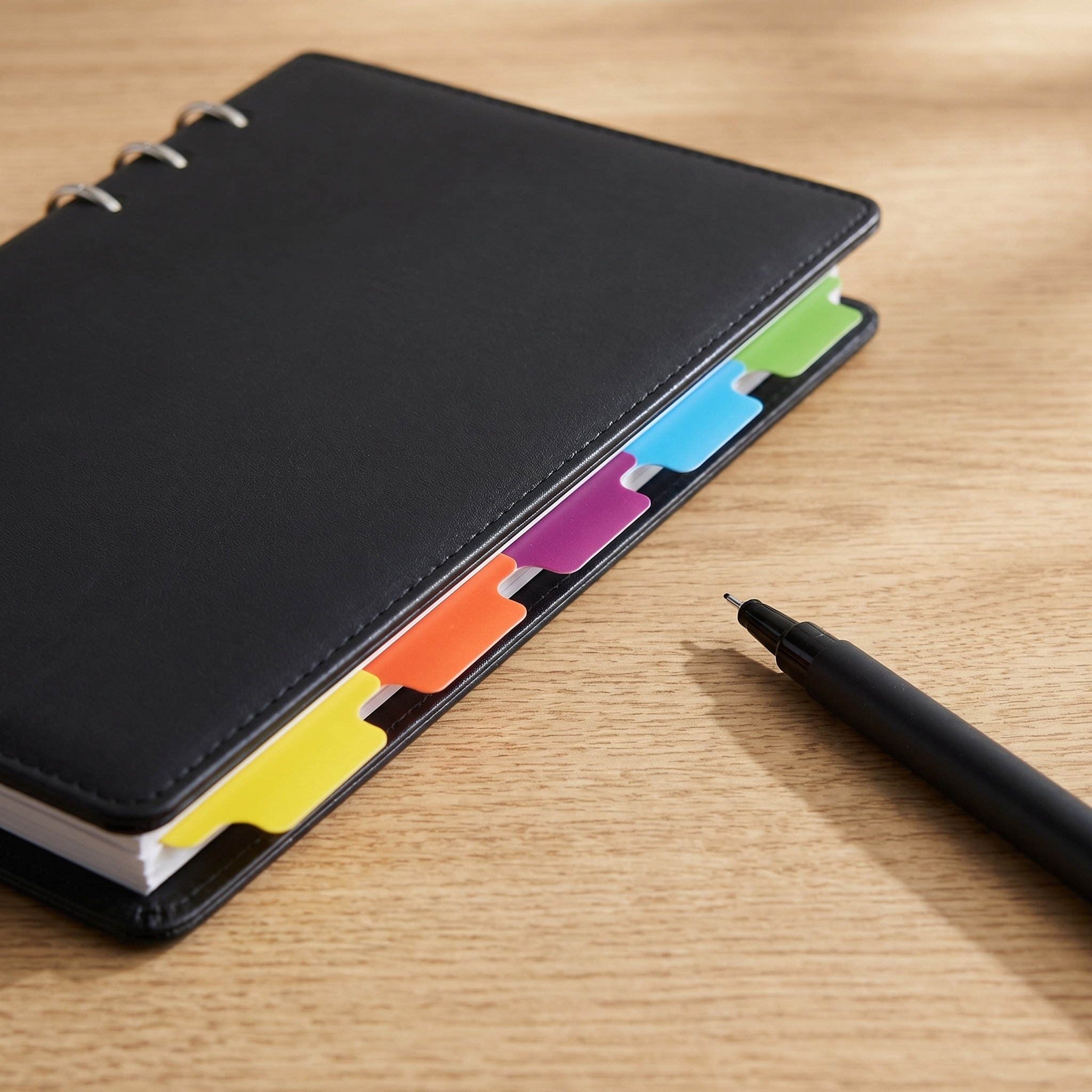 Index Tab Divider - Divisórias de Plástico para Caderno de