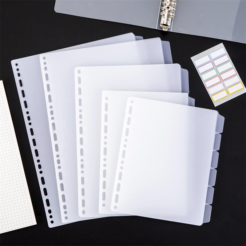 Index Tab Divider - A4 a5 b5 divisores de fichário