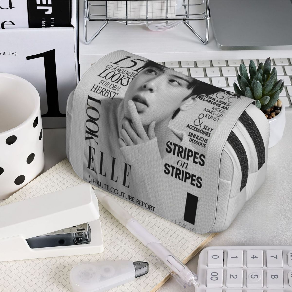 Estojo de Lápis Cha EunWoo Kpo - Stationery And Office Supply Chain avaliação e preço